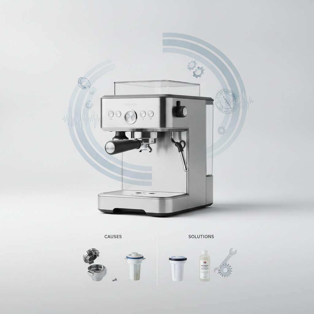 Pourquoi ma machine à café fait du bruit ou grince : causes et solutions